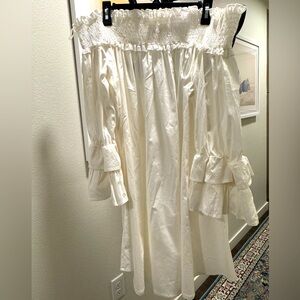 White off the shoulder mini dress - size 2X
